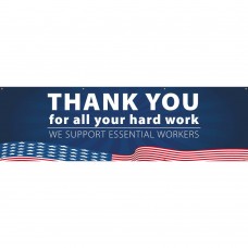 THANK YOU VINYL BANNER, 36 X 120, W/ GROMMETS