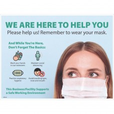 WE ARE HERE TO HELP YOU, 18 X 24 POSTER