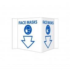 FACE MASKS VISI SIGN, 6 X 9, RIGID VINYL 3MM