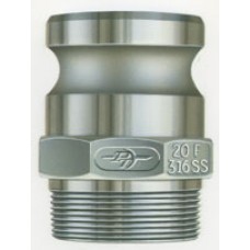 Part F Male Adapter X Male NPT Stainless 1/2"