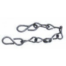 Coupling Stainless Chain W/Hooks 8"
