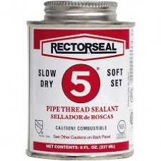 Rectorseal #5 Pipe Thread Sealant Brush Top 1/2 Pint