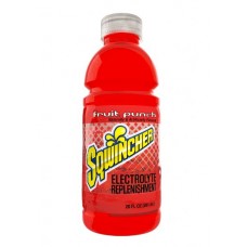 Sqwincher Ready-To-Drink 20oz. Wide Mouth Bottles - Fruit Punch - 24/CS