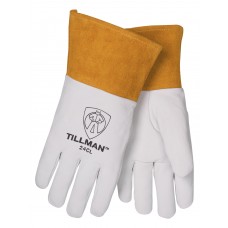 Tillman 24 White Kidskin Tig Welding Glove - Large