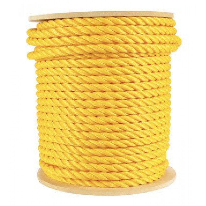 Rope Poly Rope 1/2" x 600ft, 3 Strand Gopher Industrial Gopher Industrial