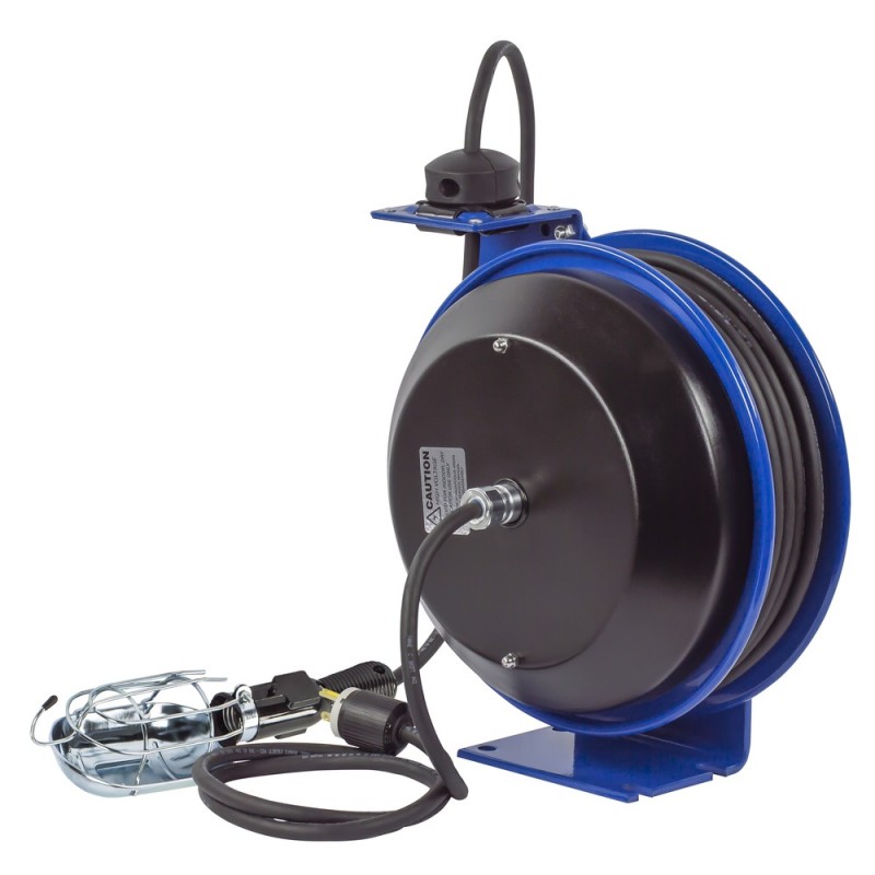 Coxreels PC19-7516-E Spring Driven Cord Reel Incandescent Cage Light 16GAx75ft (7)