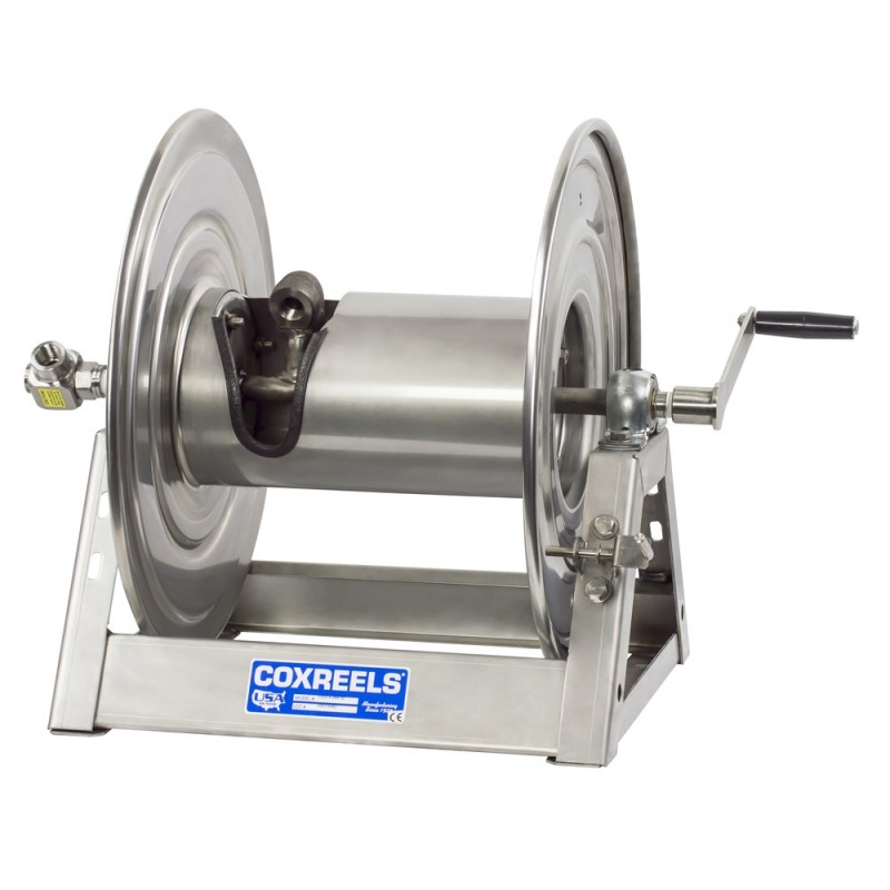 Coxreels 1125-5-200-SP Stainless Steel Hand Crank Hose Reel 3/4inx200ft no hose (9)