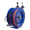 Coxreels C-L350-5016-A Dual Purpose Spring Rewind Reels 3/8inx50ft 300PSI & Single Industrial Receptacle 50ft cord 16 AWG (3)